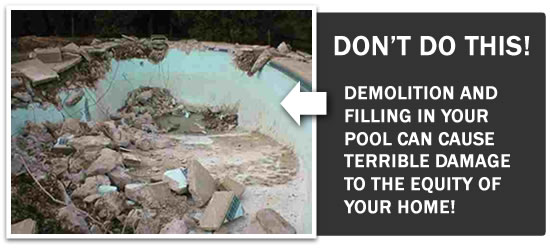 Don't fill in your pool - deckover